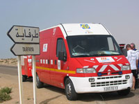 L'ambulance du Raid au Maroc
