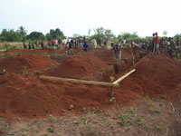 Travaux du dispensaire de santé de Zavé, Togo